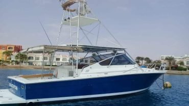 Family enjoying a private boat trip on the Red Sea with snorkeling and lunch on board