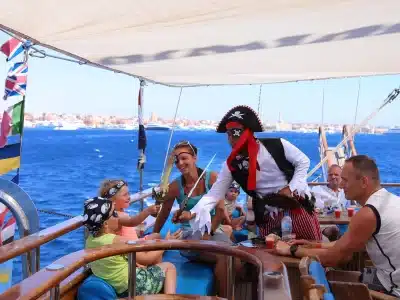Pirates Sailing Adventure Sharm El Sheikh cruise on the Red Sea with themed entertainment and scenic views
