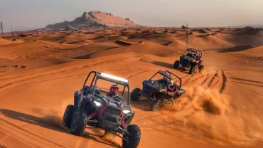 Desert Buggy Bike in Sharm El Sheikh adventure in the Sinai desert under golden sunlight
