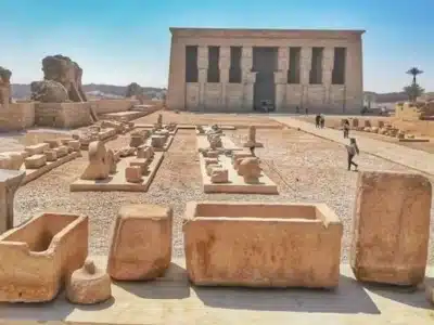 Full Day Tour to Luxor Temple illuminated at sunset