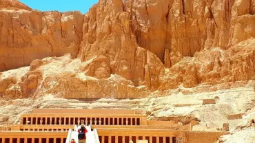 Full Day Tour to Luxor Temple illuminated at sunset